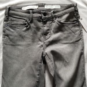 Pilcro & the Letterpress Grey midrise skinny jeans
